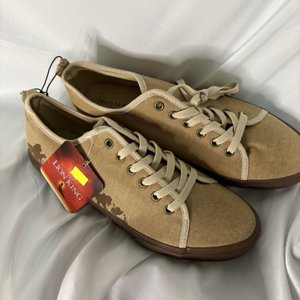 Disney Lion King Animal Parade Sneakers Mens 8 Womens 9.5 Tan Ground Up New